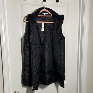 Chico's Black Women's Quilted Vest w Hood